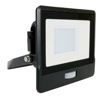 Reflektor LED 30W +czuj. NW czarny +mufa V-TAC
