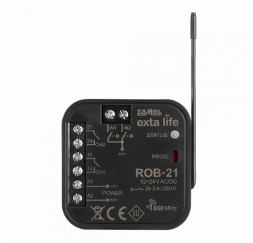 ROB-21/12-24V Radiowy odb. bramowy EXTA LIFE ZAMEL