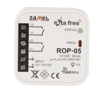 ROP-05 Radiowy odbior. dop. 10V-14V 2-kanał. ZAMEL