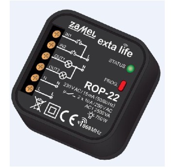 ROP-22 Radiowy odb. dopusz.2 kanał EXTA LIFE ZAMEL
