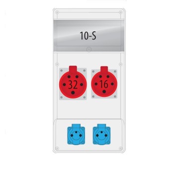Rozdz 10xS Gn.32/5 16/5 230Vx2 IP44 PAWBOL 833018