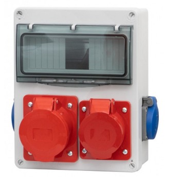 Rozdz 8xS Gn.32/5 16/5 230Vx2 IP44 F-ELE F3.0118