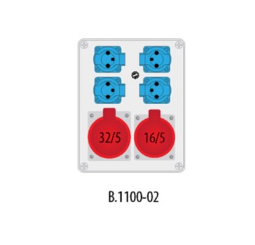 Rozdz Gn.32/5 16/5 230Vx4 B.1100-02 IP44 PAWBOL
