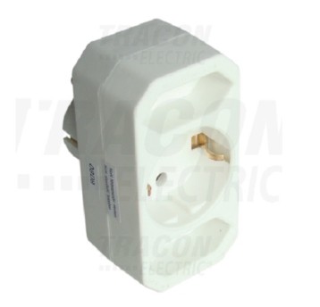 Rozgałęźnik 1gn schuko,2gn pł TNF2/1 TRACON 164764