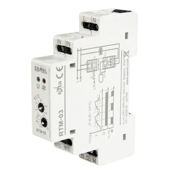 RTM-03 Regul.temp.od-10do90st.C bez sondy 230V ZAM