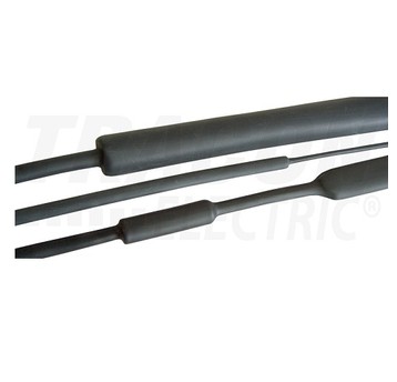 Rurka z klejem 19/6 czarna [1m] ZS19/6R TRACON