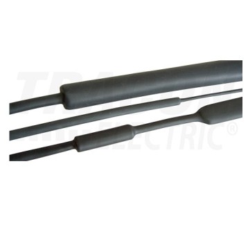 Rurka z klejem 19/6 czarna [1m] ZS19/6R TRACON