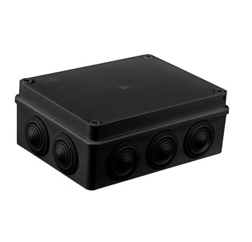 S-BOX 406C czarna 190x140x70 IP65 dławiki PAWBOL