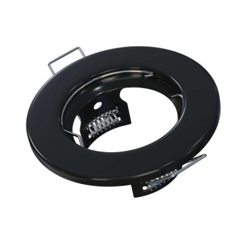 SARA Oprawka okrągła stała czarna MR16 LED LABS