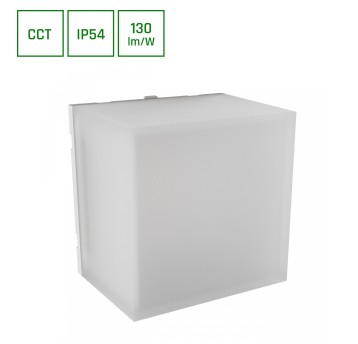 SCATOLLO 5W CCT okrągła elewacyjna biała IP54 SPEC