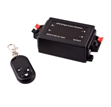 Ściemniacz LED 12V 8A 90W z pilotem RF GTV 337597