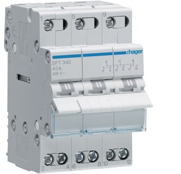 SFT340 Przełącznik grupowy I-0-II 40A 3P HAGER