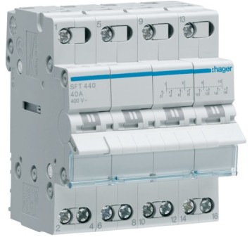 SFT440 Przełącznik grupowy I-0-II 40A 4P HAGER