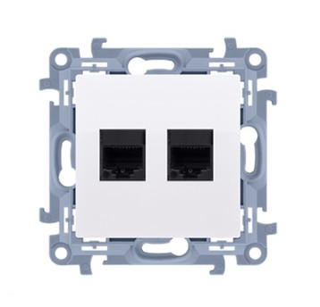 SIMON10 biały CT2.01/11 Gn. 2xRJ12 tel. KONTAKT