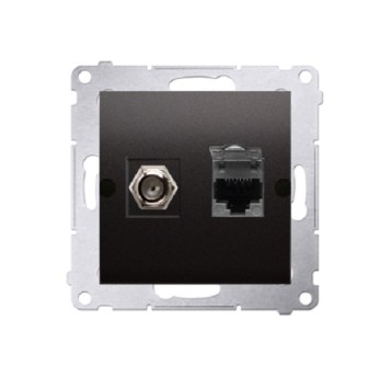 SIMON54 antracyt DASFRJ45.01/48 Gn."F"+ RJ45 kat.6