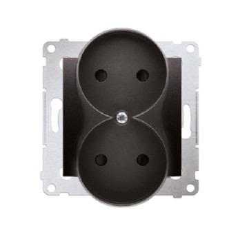 SIMON54 antracyt DG2MZ.01/48 Gniazdo podw. bu