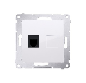 SIMON54 biały DT1.01/11 Gn. telefoniczne 1xRJ12