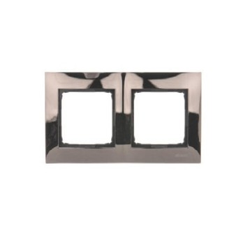 SIMON54 ciemna stal metal DR2/67 Ramka 2-krotna