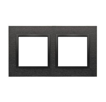 SIMON54 inox dark metalowa DRN2/83 Ramka 2-kr.