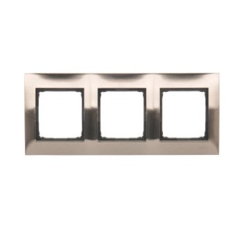 SIMON54 inox metal DR3/61 Ramka 3-krotna