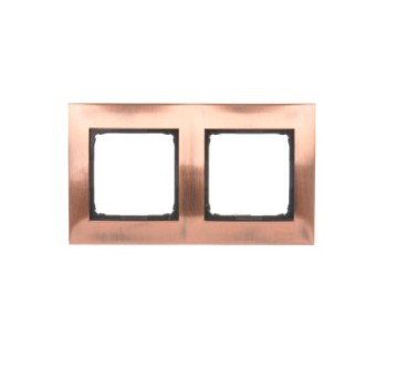 SIMON54 miedź rust. metal DR2/36 Ramka 2-krotna
