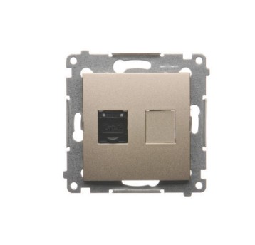 SIMON54 złoty mat. D61.01/44 Gniazdo RJ45x1 kat.6