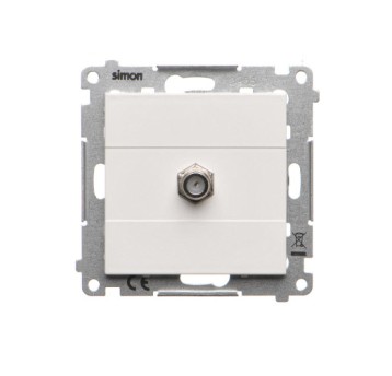 SIMON55 biały TASF1.01/111 Gniazdo typu F pojedyn.