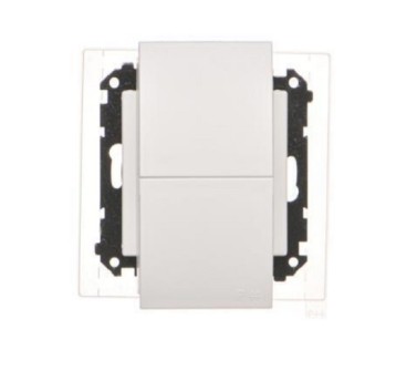 SIMON55 biały TGZ2BMCZ.01/111 Gn.pod.zu IP44+klap.