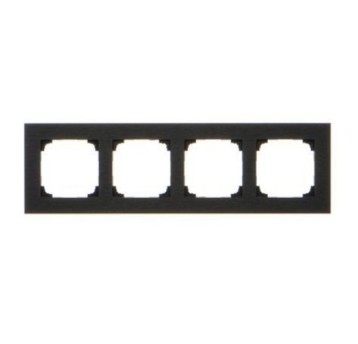 SIMON55 czarny inox metal TRN4/190 Ramka 4-kr