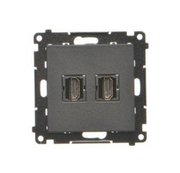 SIMON55 czarny TGHDMI2.01/149 Gn. HDMI podw.