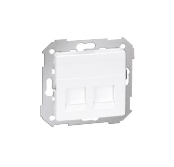 SIMON82 biały Pokrywa gniazda 2xRJ 82006-30