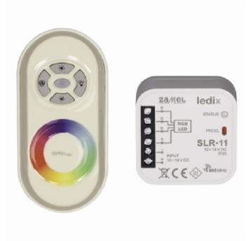SLR-11P Sterownik RGB z pilotem ZAMEL