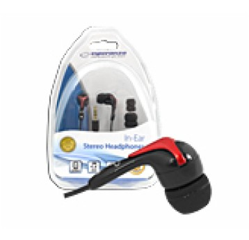 Słuchawki douszne EH123 czarne 3,5mm Esperanza