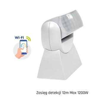 SMART Czujnik ruchu PIR 180st IP65 Wi-Fi/Bt 586963