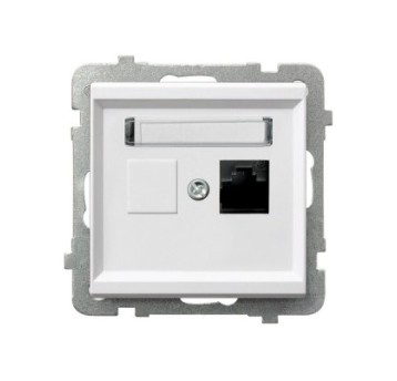 SONATA biały GPK-1R/K/m Gn. 1xRJ45 b/r OSPEL