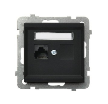 SONATA czarny met. GPK-1R/K/m/33 Gn. 1xRJ45 OSPEL