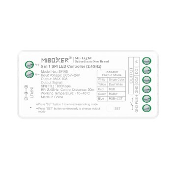 SPIR5 Sterownik 5w1 LED cyfrowy 5V-24V 10A Miboxer