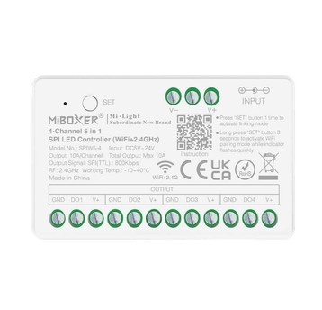SPIW5-4 Sterownik 4w1 LED cyfr. WiFi 5V- 24V Mibox