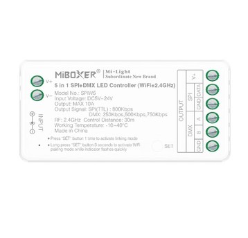 SPIW5 Sterownik 5w1 LED cyfr. WiFi 5V- 24V MIBOXER