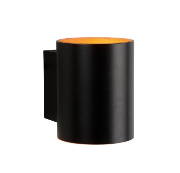 SQUALLA G9 IP20 tuba czarna złota kinkiet SPECTRUM