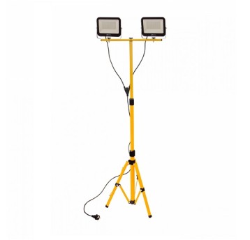 Statyw podwójny żółty + 2x50W TRIPOD SPECTR 165358