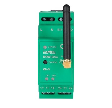 SUPLA ROW-02M Odbiornik 2-kan. TH35 Wi-Fi ZAMEL