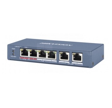 Switch PoE 4-port (4+2) DS-3E0106HP-E HIKVISION