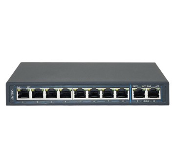 Switch PoE 8-port (8+2) AV-SU8MP2G AVIZIO