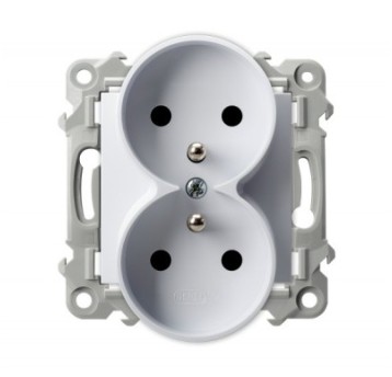 SZAFIR biały GP-2ZRZ/m/00 Gniazdo podwójne z/u OSP