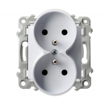 SZAFIR biały GP-2ZRZ/m/00 Gniazdo podwójne z/u OSP