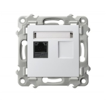 SZAFIR biały GPK-2Z/K/m/00 Gniazdo 2xRJ45 OSPEL