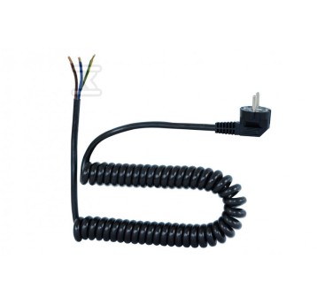 Sznur spiral z wtyczką 05VVH8-F 3x1 cz 3mb F5.0080