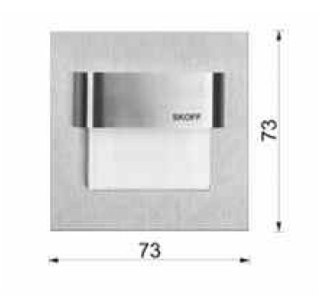 TANGO LED szlif / W(biały) 0,8W fi60 IP20 SKOFF