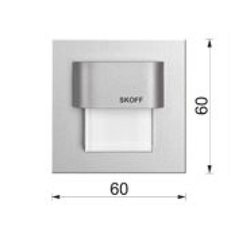 TANGO MINI szlif biały zimny 0,4W fi50 IP66 SKOFF